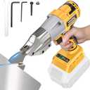Cordless Sheet Metal Cutter: Sheet Metal Nibbler Compatible with Dewalt 20v Battery (No Battery) - 221 Ft-Lbs Torque Shears - Cuts 18GA Material for Steel, Leather & Carpet