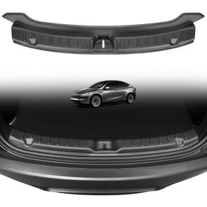 2025 Tesla Model Y Upgrade Rear Bumper Guard, Protector Trunk Bumper Door Sill Cover Protector for Tesla Model Y Juniper Interior Accessories Black
