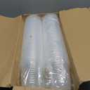 200 Pcs 12 oz Clear Plastic Cups, Plastic Stemless Glasses Disposable, Crystal Cups Suitable for Cocktails, Whiskey, Party