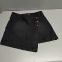 Asymmetric Hem Denim Skirt Women Summer High Waist Denim Mini Skirt, Size: S