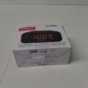 Timex Alarm Clock with Large Display, Digital Alarm Clock for Bedroom Includes 120V Universal Power Adapter (T121B - Black)