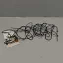 Larger 23inch Plant Trellis for Climbing Plants Indoor, Trellis for Potted Plants with Ties, Metal Climbing Plant Support for Houseplant Flower Pothos, 4 Different Panels, Black