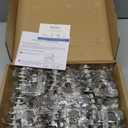 50 Pieces Soft Close 1-1/4" Overlay Cabinet Hinge Cabinet Kitchen Hardware Kitchen Cabinet Door Hinges with Screws 105 Degree 6 Ways 3 Cam Adjustment (50 Pieces)