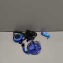 Retractable Dog Leash for Medium & Small Dogs & Cats - 16.5FT Tangle Free Heavy Duty Walking Leash with Anti Slip Handle, Pause & Lock Strong Nylon Tape, Blue