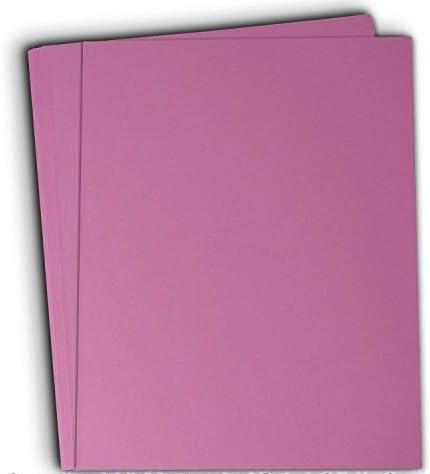 Hamilco Colored Cardstock Scrapbook Paper 8.5" x 11" Magenta Violet Color Card Stock Paper 50 Pack