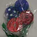 Baseball Wired Edge Ribbon for Gift Wrapping 2.5 Inch Red Blue Craft Ribbon Wired Fabric Ribbon for Sport Events DIY Bow Wreath Wrapping Supplies,2.5"*5 Yards, 4 Rolls Style B