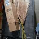uxcell 16pcs Faux Pampas Grass 21" Artificial Dried Pampas Dark Coffee | Fake Decor,for Floor Vase Filler, Wedding Decoration, Home Decoration