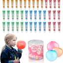 40Pcs Blow Plastic Bubbles Plastic Bubbles Toys Large Bubble Balloons for Schools Party Birthday Gift