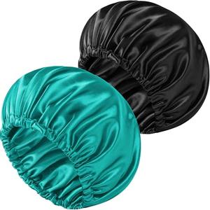 Luyfrsuu Satin Bonnet Double Layer Silk Bonnet for Sleeping Women Hair Care for Natural Curly