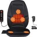 Massage Seat Cushion with Heat,Back Massager for Chair Back Massager Heated Seat Cover Massage Chair Pad for Pain Relief Home Office Use