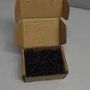FMhotu #10 x 1-7/8" Hidden Deck Screws, 350Pcs Star Drive Countersunk Wood Screws, Rust Resistant Timber Screws, T15 Star Bit Included, Black