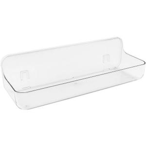 No-Drill Acrylic Shower Caddy  Wall Mounted Bathroom Shelf with Drain Holes, Strong Adhesive, Large Capacity for Shower, Kitchen, RV  Sandra Series