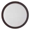 Good Earth Lighting Gel Jordan 14 in. LED Flush Mount LT Bronze, Dimmable, 1700 Lumen, 3000K, 50,000 Hour Rated Lamp Life