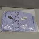 Manwan walk Men's Slim Fit Business Casual Cotton Long Sleeves Solid Button Down Dress Shirts, M