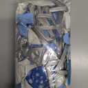 Winter Snowflake Balloon Garland Arch Kit, 155pcs Blue Silver White Balloons with Snow Star Foil Balloons for Christmas Winter Onederland Party Supplies Baby Shower Decoration (Blue)