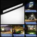 Nilight ZH409 20 Inch 420W Triple Row Flood Spot Combo 42000LM LED Light Bar with Heavy Duty Off-Road Wiring Harness, Color: White with Harness