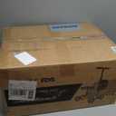 Steerable Knee Walker Deluxe Medical Scooter for Foot Injuries Compact Crutches, with Dual Rear on-Wheel Brake and Shock Absorption Under The Knee Pad, Black