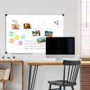 XBoard Magnetic Dry Erase Board/Whiteboard, 36 X 24 Inches Double Sided White Board, Silver Aluminium Frame
