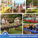 Spandex Table Cover for 6 Foot Rectangle Tables-6 Pack Royal Blue Outdoor Picnic Elastic Table Cover-Spandex Stretch Folding Table Cloths for Camping Dining Room Patio Kitchen Banquet Party