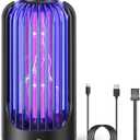 Flying Insect Trap for Gnats, Mosquitoes, Flies, Moths, Fruit Fly Traps for Indoor Outdoor, Rechargeable Mosquito Bug Zapper with 3600V High Powered for Home, Patio