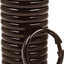 Qulable Shower Curtain Rings-12 Pack- Plastic Shower Curtain Hooks O-Shaped Rings Hook Glide Easily on Bathroom Shower Rod(Bronze)