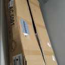 Tripod Easel TV Stand for 43-65" TVs, Height-Adjustable Swivel Corner Floor TV Stand with Wooden Tray, VESA 400x400 LCD/LED/OLED Compatible, Minimalist White