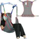 Universal Full Body Patient Lift Sling, Patient Lift Medical Sling for Bed Positioning and Bathing,Transfer Sling for Elderly,Disabled,Bedridden(Purple Gray,Small) (Small-Pack of 1 pc)