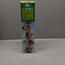 Bird Feeders for Outdoors (Green) Squirrel Proof Hanging Bird Feeder with Locking Lid & Adjustable Hanger, Chew-Proof, Weather Resistant 15 Inches 6 Port