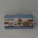 Anchor Hocking 12 Piece Glass Storage Containers with Lids (6 Glass Food Storage Containers & 6 Red SnugFit Lids)