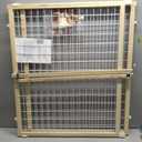 Toddleroo by North States - Extra-Wide Wire Mesh Wooden Baby Gate: Pressure Mounted Baby Gate for Doorways - Adjustable 29.5 to 50 Inches Wide - 31 Inches Tall