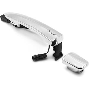 Exterior Door Handle Front Right Compatible with Sentra 2013-2019 Maxima 2009-2014 Murano 2009-2014 Leaf S 2013-2014 826469N00A 806461AA0A Passenger Side Without Key Hole Chrome