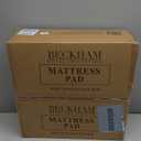 Beckham Hotel Collection King Size Mattress Pad (Extra Padded) & Protector Hybrid - Quilted Pillow Top Mattress Cover - Thick, Plush, Fitted Mattress Topper for Bed