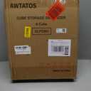 AWTATOS Closet Organizer 6 Cube Closet Storage Shelves DIY Stackable Clothes Storage Organizer Shelving for Closet Bedroom, Home, Translucent