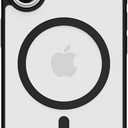 ALYMIYA Strong Magnetic for iPhone 16 Case Clear, Compatible with Magsafe, Slim Protective Cover, Yellowing Resistant, Hard Bumper Shockproof Phone Case for iPhone 16 Cover 6.1 inch, Black