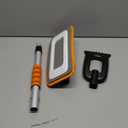 helloleiboo 39.8" Snow Brush for Car Extendable Snow Broom Detachable Ice Scrapers with 12Inch 180° Pivoting Brush Head for Car Truck SUV (Orange)