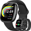 Fitness Trackers for Men Smart watch: Fitness Tracker with Blutooth Call 24/7 Heart Rate SpO2 Sleep Monitor IP68 Waterproof 120+ Sport Mode Activity Trackers Compatible iPhone Android Phones (3 Bands) (Black)