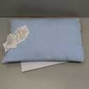 Microfiber Pipsqueak Pillow - Small, Mini - 11 x 7 in - Tiny Pillow for Travel, Cars, Airplanes, Camping, Dogs, Toddlers, Kids, Lumbar, Knees and Neck - Ages 2 Yrs and Up (Light Blue)