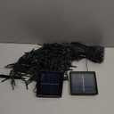 JMEXSUSS 2 Pack Solar String Lights Outdoor Waterproof, Total 400 LED 151FT Solar Christmas Lights Outdoor, 8 Modes Christmas Light for Outside Patio Yard Tree Decorations, Blue, 200LED*2