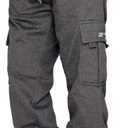 Men's Cargo Sweatpants Casual Fleece Joggers Loose Fit Open Bottom Athletic Pants for Men with Pockets (X-Large, Dark Gray)