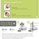 GROSMIMI Spill Proof no Spill Magic Sippy Cup with Straw with Handle for Baby and Toddlers, Customizable, PPSU, BPA Free 6 oz (White)