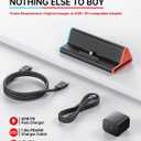 Switch 2 Dock with 60W Charger & HDMI Cable, 4K Portable Docking Station for Nintendo Switch2 Console, Travel TV Connector Stand Base, USB-C Charging Cable, AC Adapter Power Cord, Game Accessories Set