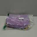 Sewing Organizer Bag - 11.5"x8"x6" Double-Layer Sewing Box with Storage for Scissors, Thread, Pins, Needles, Clips (Purple)