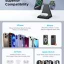 Charging Station for Multiple Devices Apple: Woruda 3 in 1 Magnetic Wireless Charger Stand for Mag Safe iPhone - Nightstand Charging Dock for iPhone 16 15 14 13 12 Pro Max Plus Apple Watch Airpods