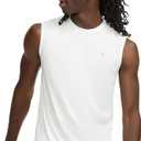 Champion Men's Sleeveless T-shirt, Sport Tank, Muscle T-shirt for Men (Reg. Or Big & Tall) 2XL, White