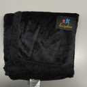 Luciphia Waterproof Bed Blanket Washable,Soft Sherpa Fleece Puppy Reversible Throw Blankets for Small Dog Cat, Furniture Cover Protector Couch Bed from Liquid Pee and Pet Fur, Black, 40" x 28"