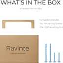 Ravinte 5 Pack Solid 3-3/4 Inch Square Cabinet Handles - Champagne Bronze Pulls for Drawers and Kitchen Cabinets - Hardware Handles