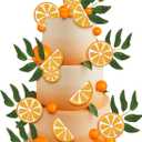 22 Pcs little cutie cupcake toppers Orange Cake Decorations Polymer Clay Orange Balls Leaf Cake Toppers for Little Cutie Baby Shower Tangerine Clementine Fruit Themed Birthday Party Favor Supplies