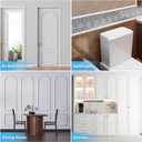Art3d 30Ft Flexible Peel and Stick Crown Molding Trim, Self-Adhesive Panel Moulding Dcor Lines for Wall Door Cabinet Frame, Mirror Window Borders & Home DIY, White