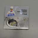 MR.SIGA Kitchen Sink Strainer, Stainless Steel Sink Drain Strainer, Dishwasher Safe, Outer Diameter 4.4 inch/11.2cm, Inner Diameter 3 inch/7.6cm, Pack of 3