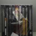 Cideny 78" Extra Wide Baby Gate, Dog Gates Indoor for Doorways Stairs, Essential Safety Gate for Child, Hardware Mounted Adjustable Pet Gate with Anti-Trip Pedal, 28'' Tall 3 Metal Panels Black